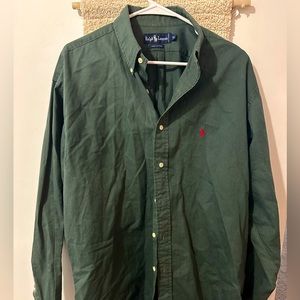 Mens Ralph Lauren button green green XL